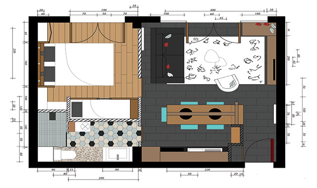 plan d'implantation d'un appartement savoie, Albertville, Ugine, Moutiers, Savoie